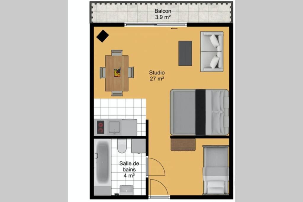 Le Relai S31 - Grand Et Lumineux Studio Avec Coin Montagne 4-6 Pers, Tout Equipe, Avec Wifi, A 30M Des Pistes Avec Un Grand Balcon, Draps Non Compris Сен-Жан-д'Ольп Экстерьер фото
